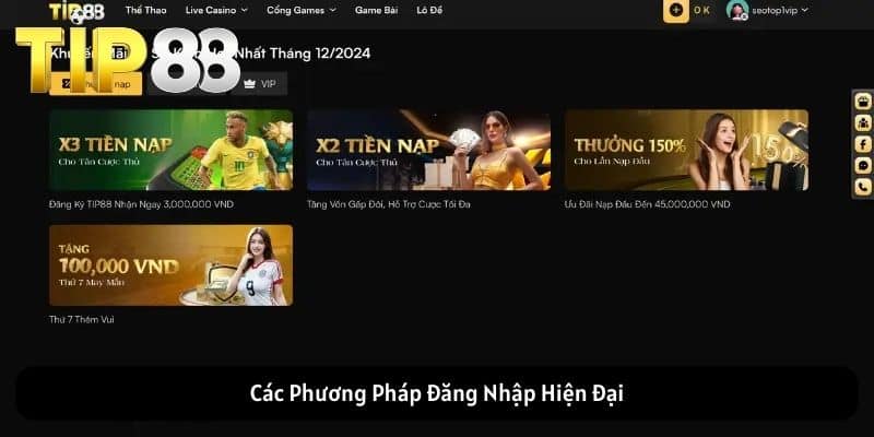 Các Phương Pháp Đăng Nhập Hiện Đại